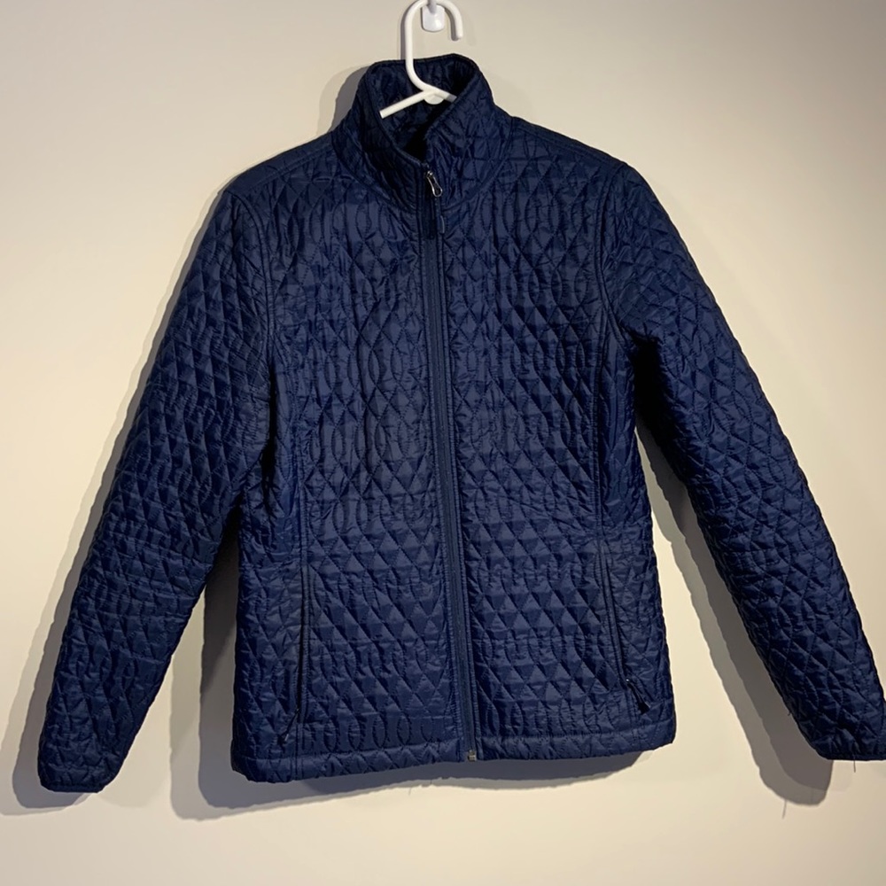 Lands End Quilted Fall jacket - Navy, women’s Small (6-8)